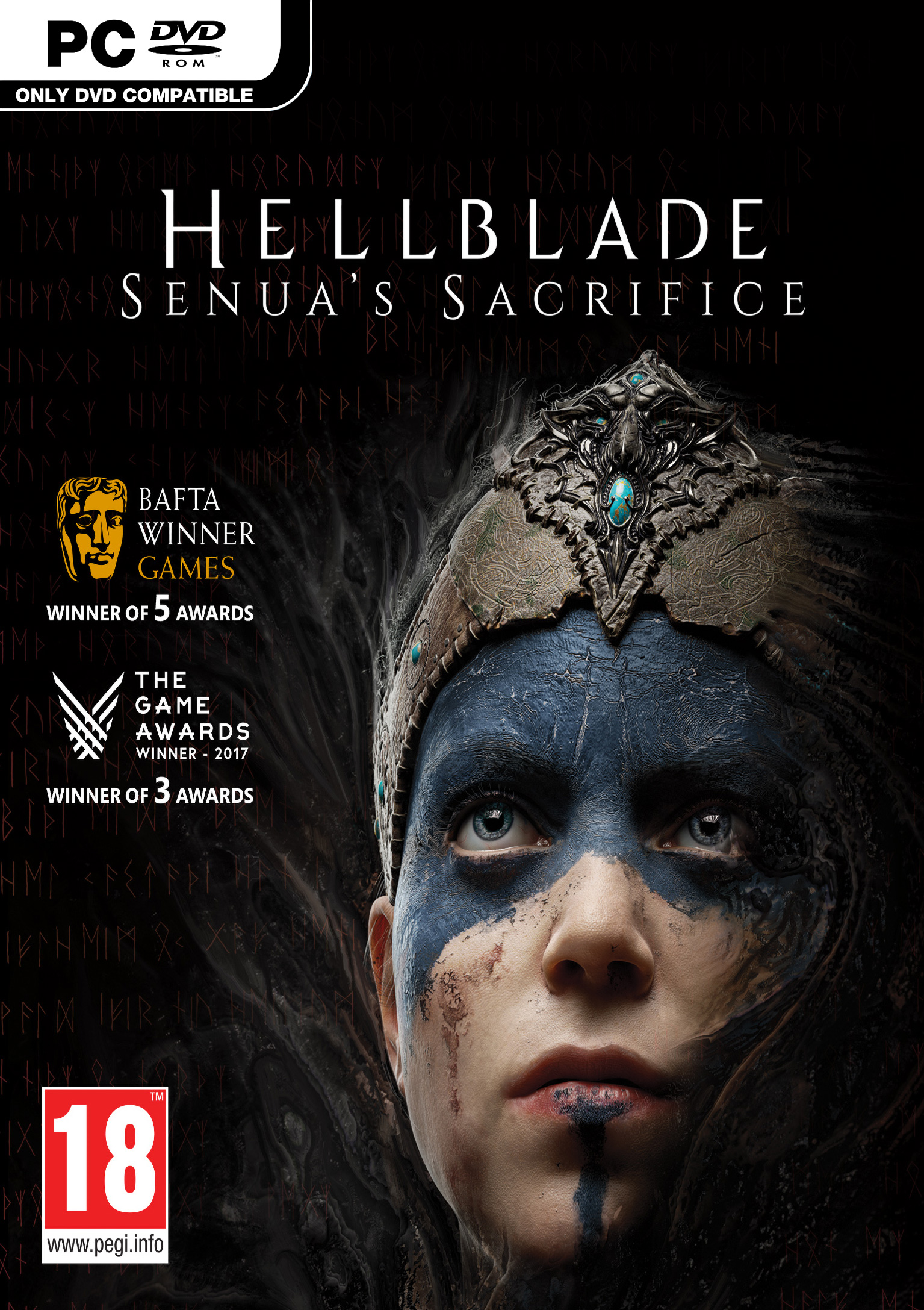 Hellblade: Senua's Sacrifice - predn DVD obal
