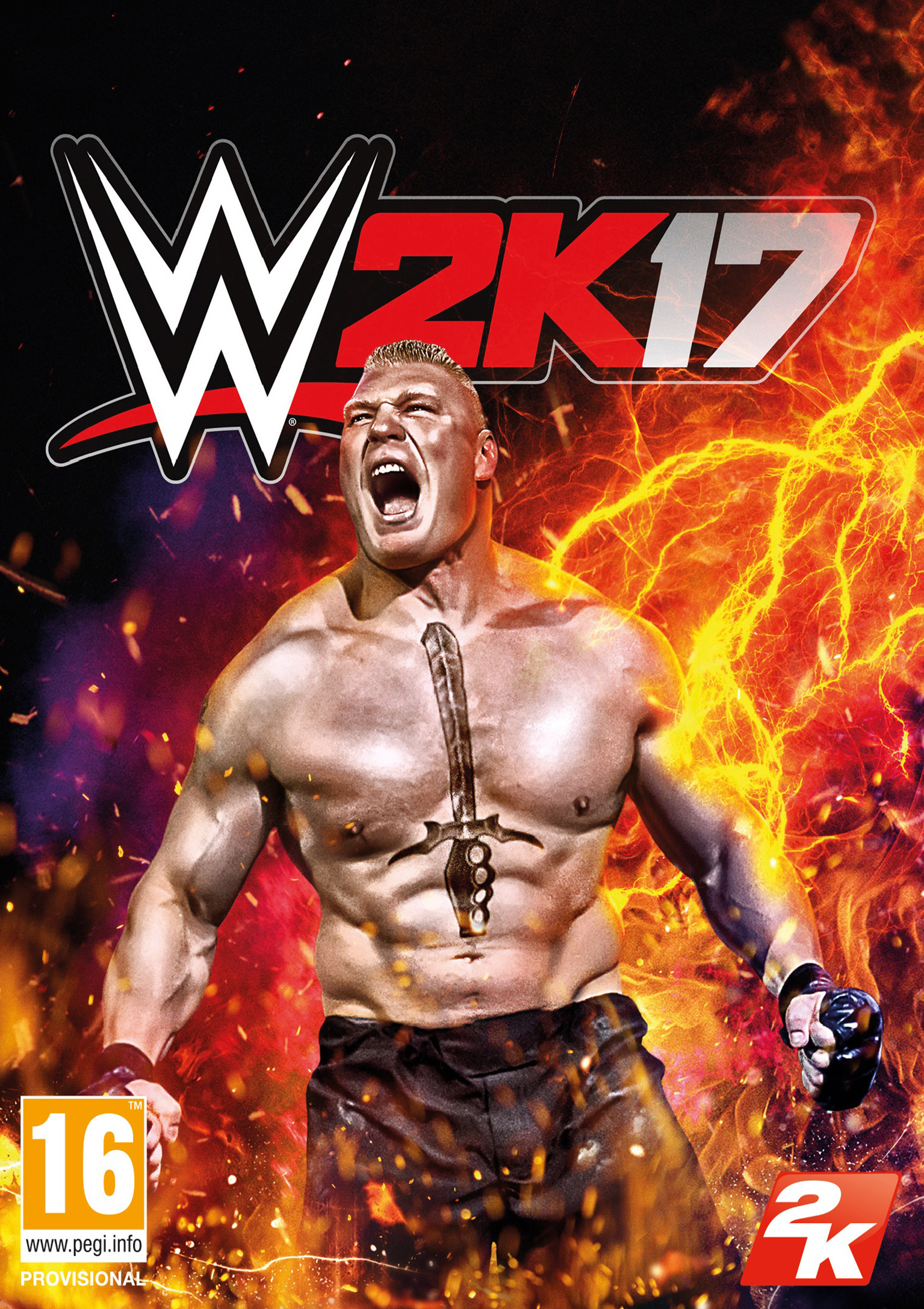 WWE 2K17 - predn DVD obal