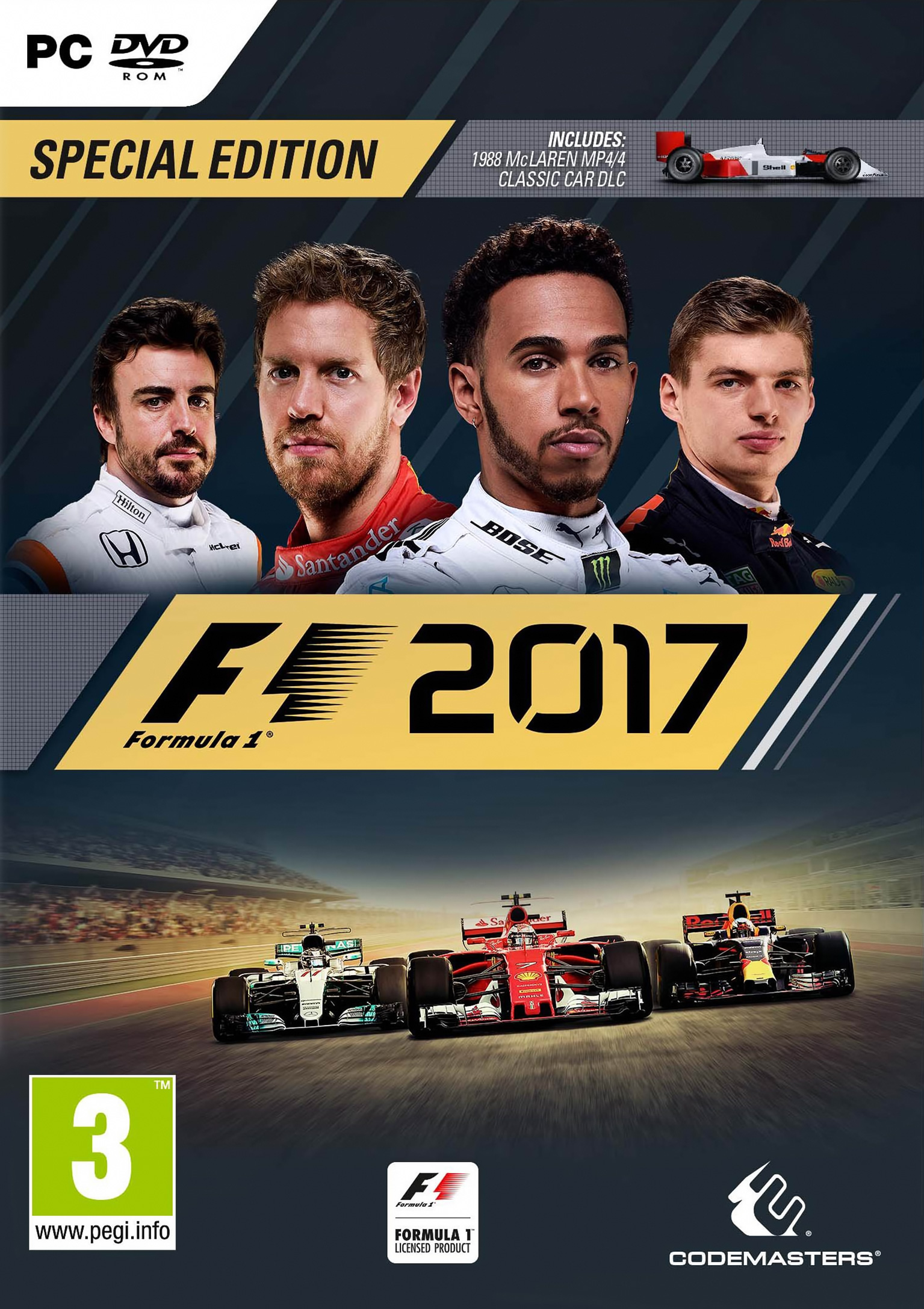 F1 2017 - predn DVD obal