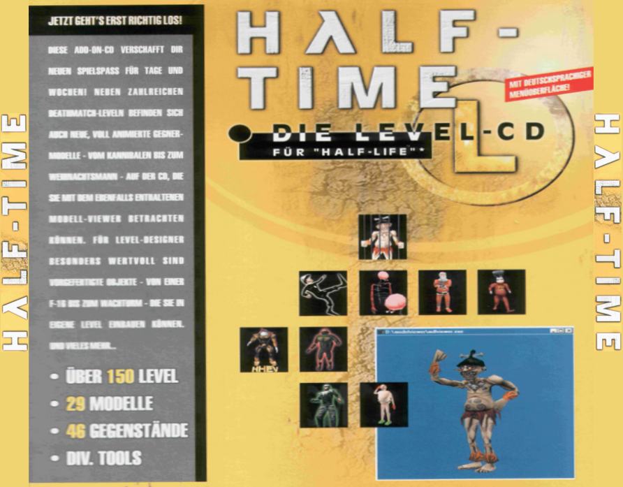 Half-Life: Half-Time Level CD - zadn CD obal