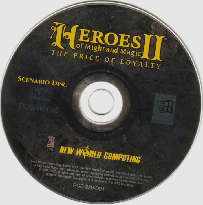 Heroes of Might & Magic 2: The Price of Loyality - CD obal