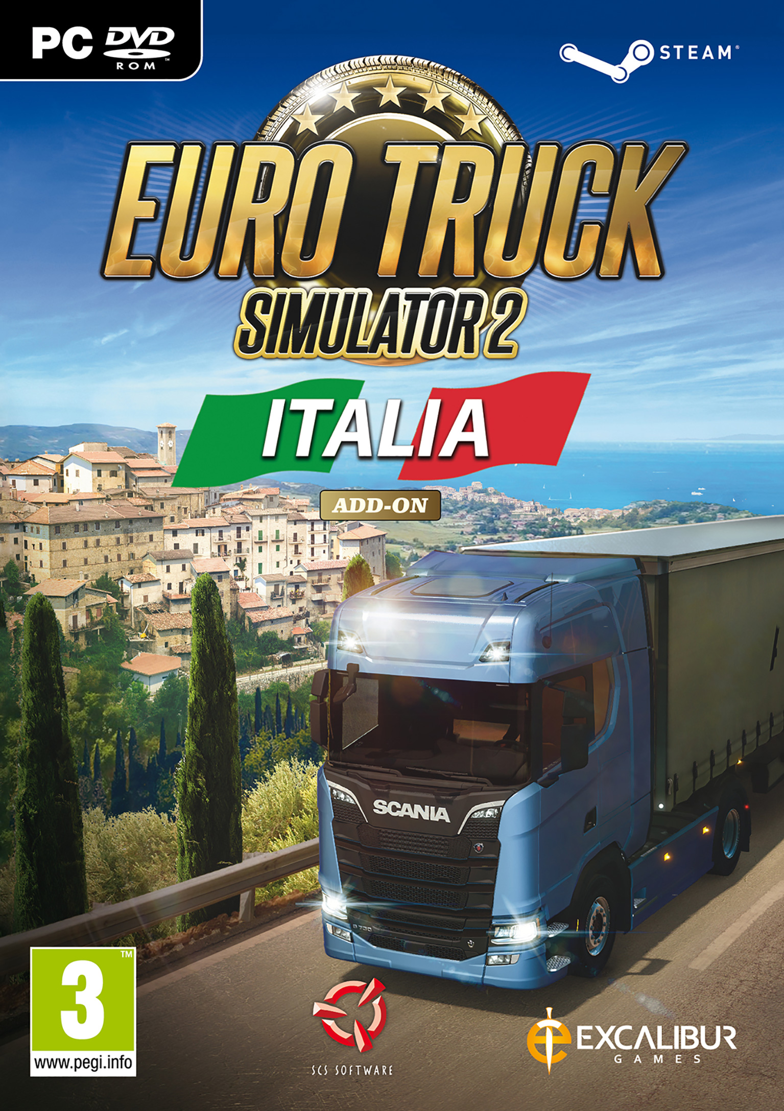 Euro Truck Simulator 2: Italia - predn DVD obal