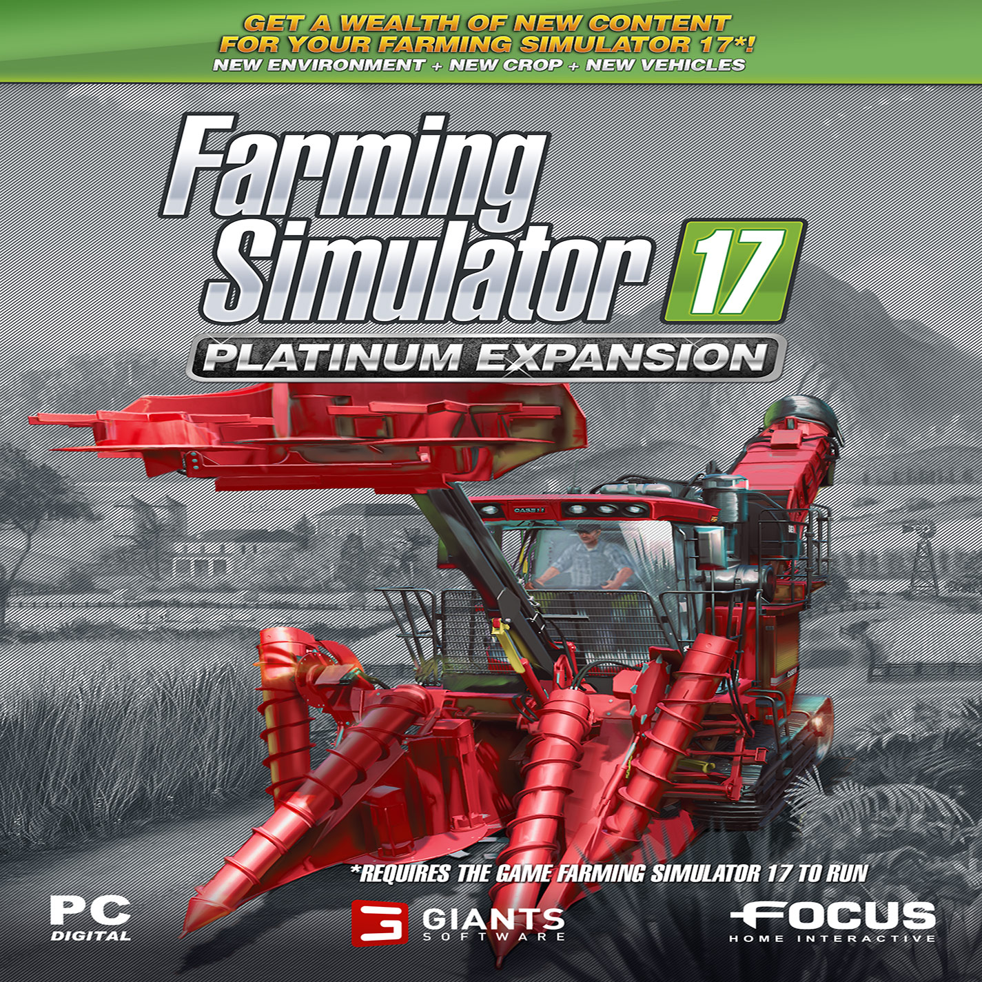 Farming Simulator 17: Platinum Expansion - predn CD obal