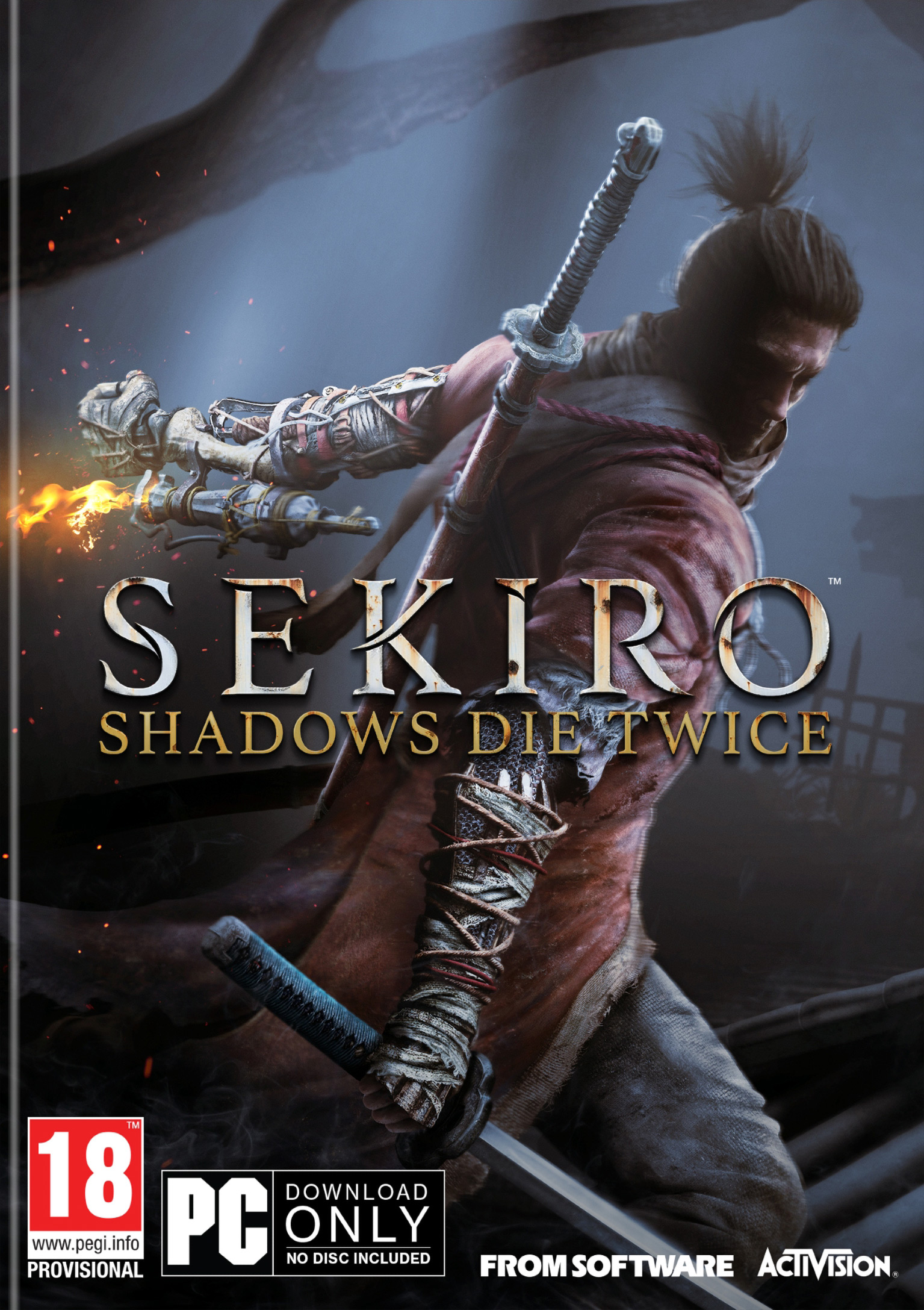 Sekiro: Shadows Die Twice - predn DVD obal