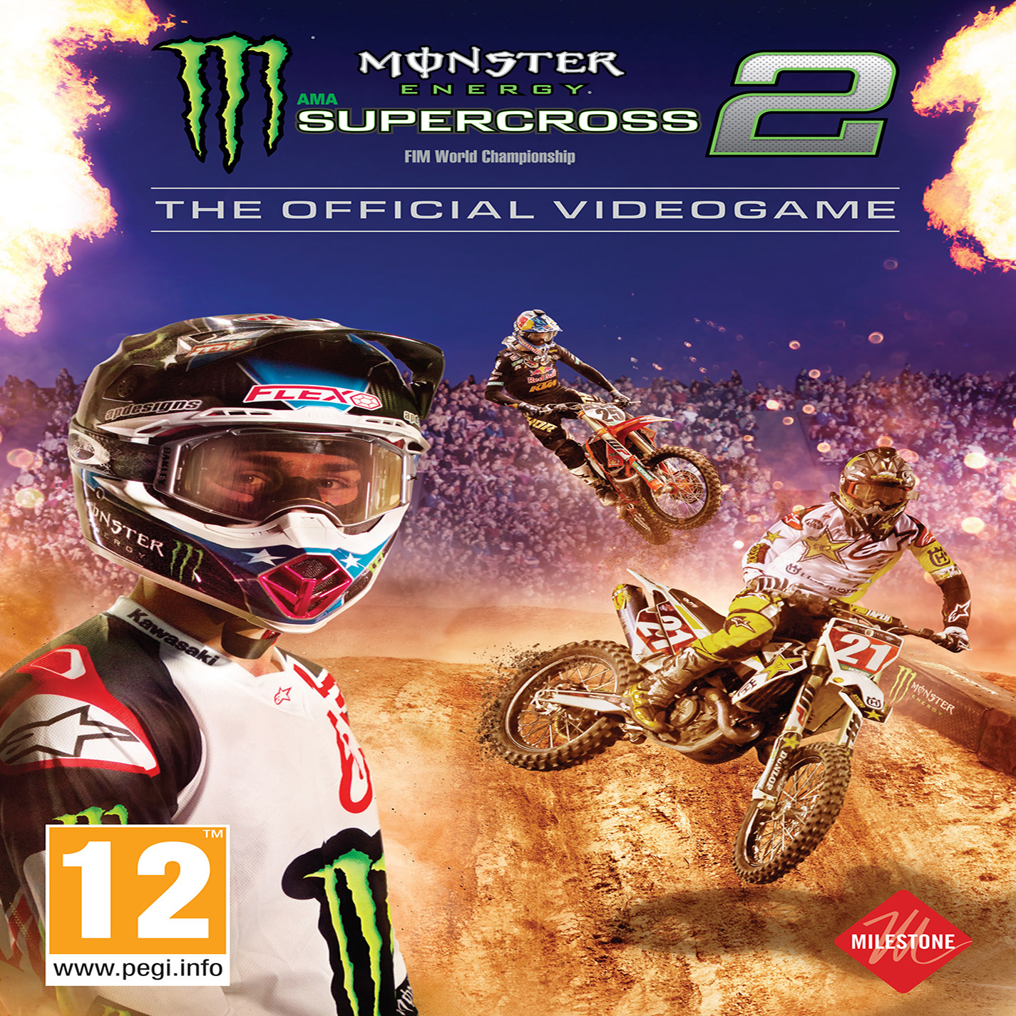 Monster Energy Supercross 2 - The Official Videogame - predn CD obal