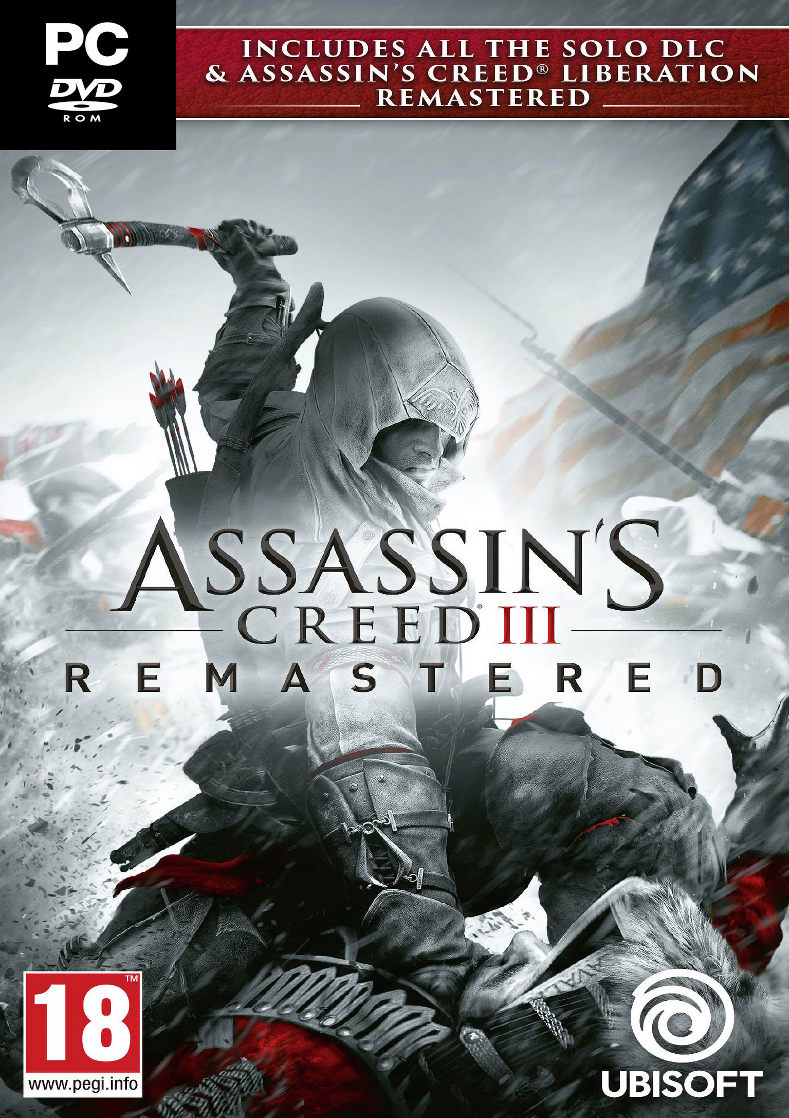 Assassin's Creed III Remastered - predn DVD obal