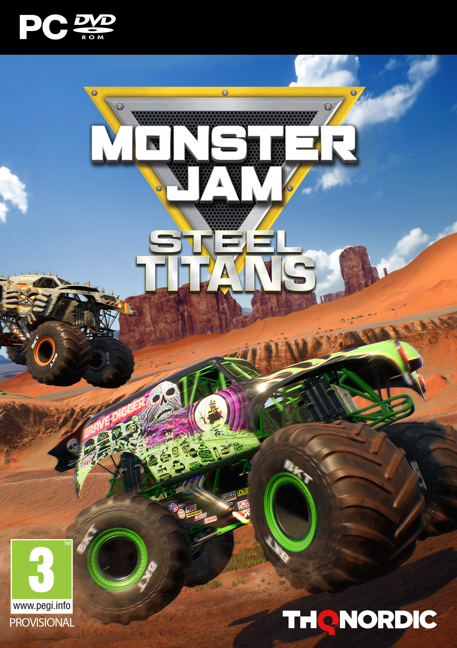 Monster Jam Steel Titans - predn DVD obal