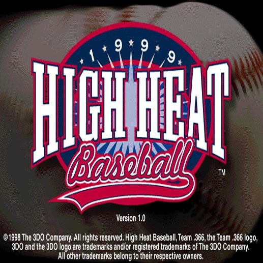 High Heat Baseball 1999 - predn CD obal