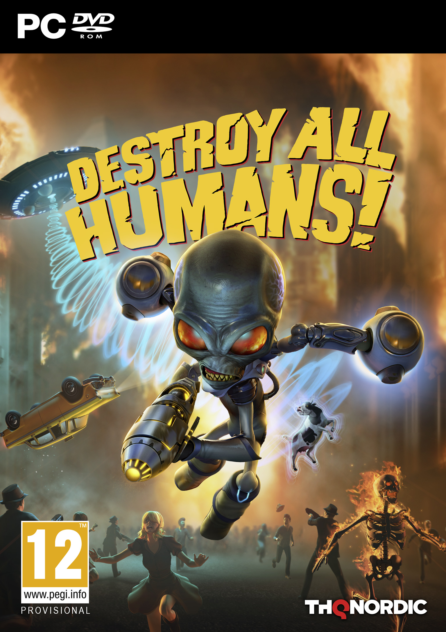 Destroy All Humans! Remake - predn DVD obal