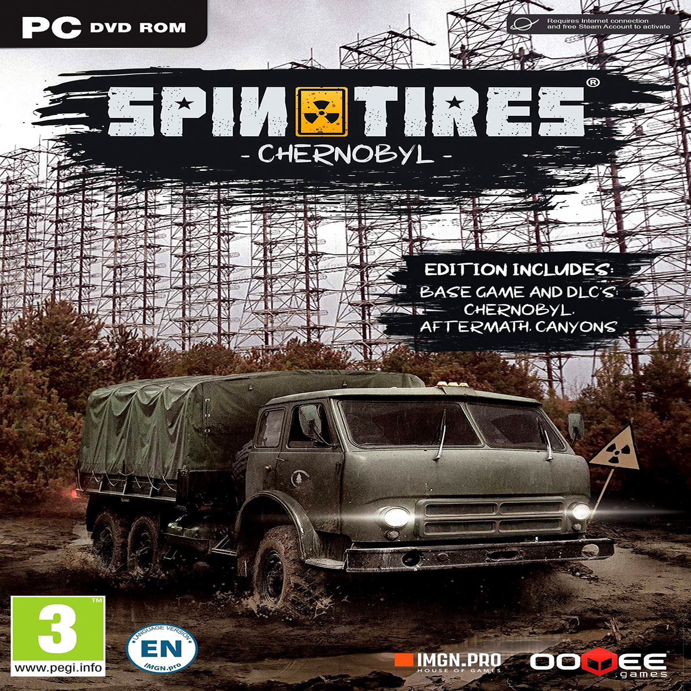 Spintires: Chernobyl - predn CD obal