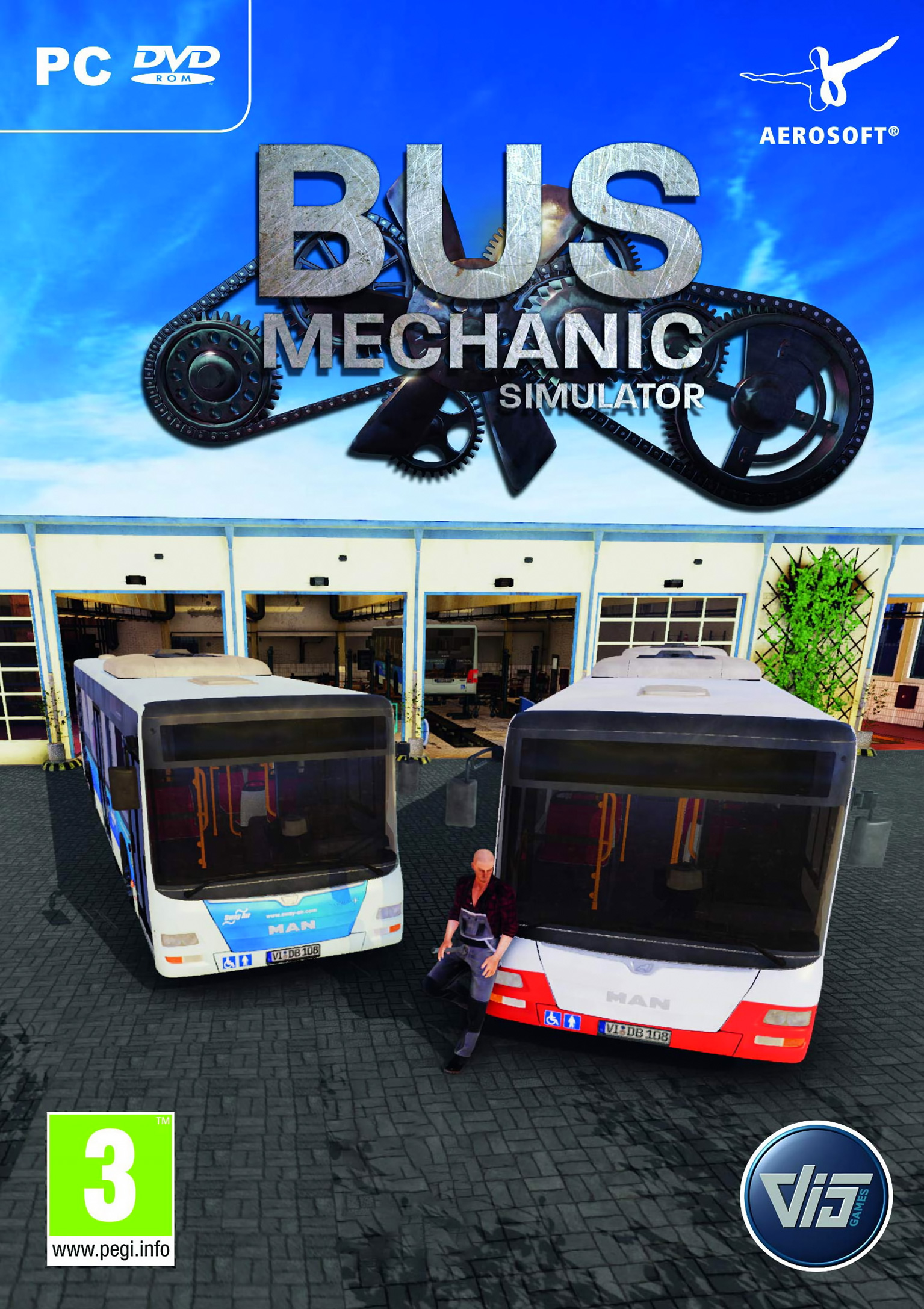 Bus Mechanic Simulator - predn DVD obal