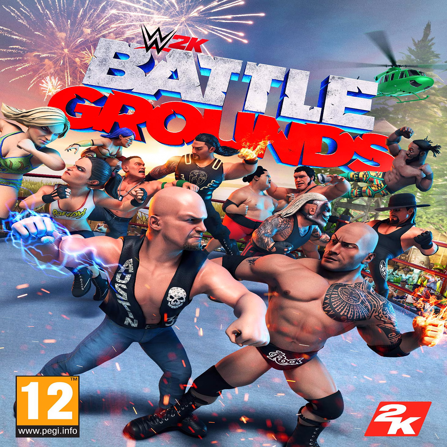 WWE 2K Battlegrounds - predn CD obal