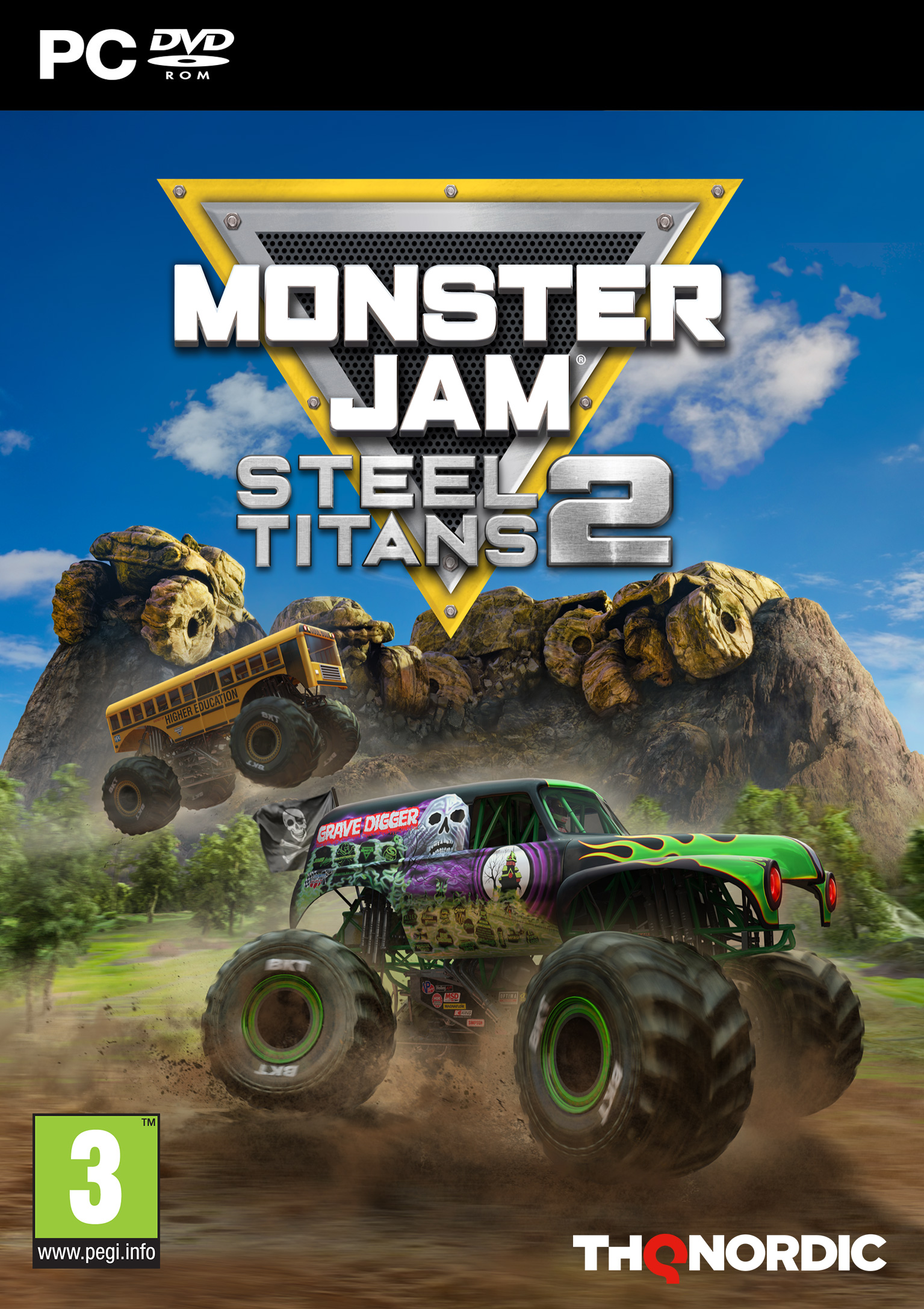 Monster Jam Steel Titans 2 - predn DVD obal
