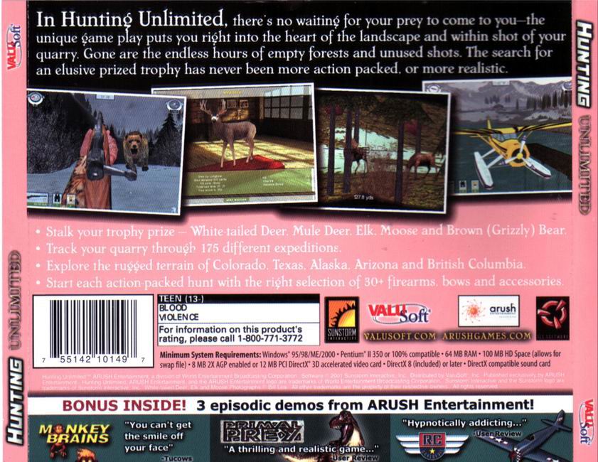Hunting Unlimited - zadn CD obal