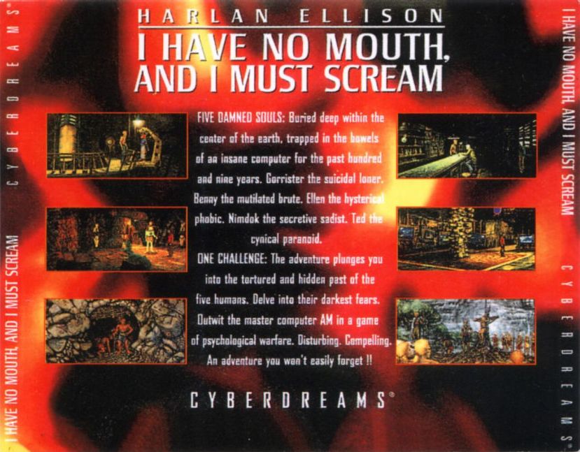 I Have No Mouth and I Must Scream - zadn CD obal
