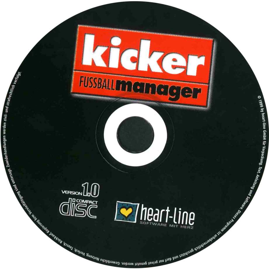 Kicker Fussball Manager - CD obal