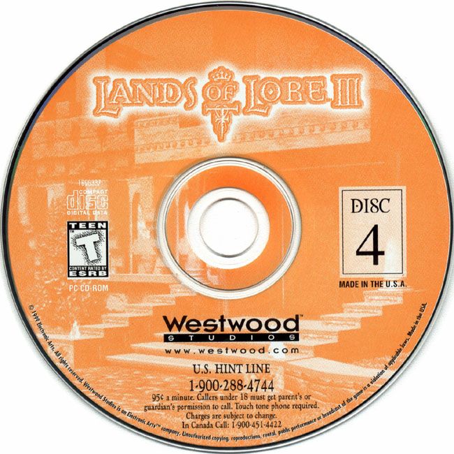 Lands of Lore 3 - CD obal 4