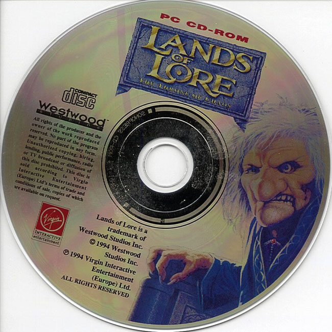 Lands of Lore: The Throne of Chaos - CD obal