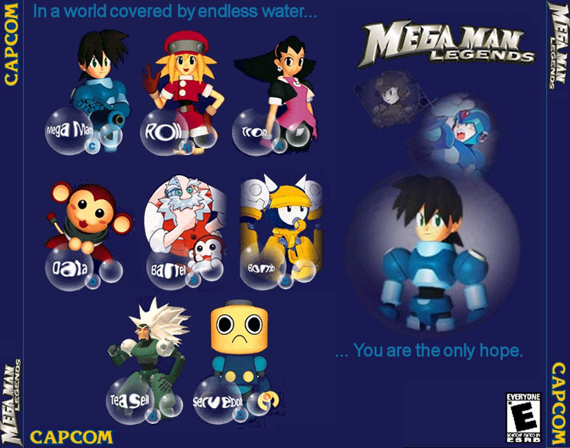 Mega Man Legends - zadn CD obal