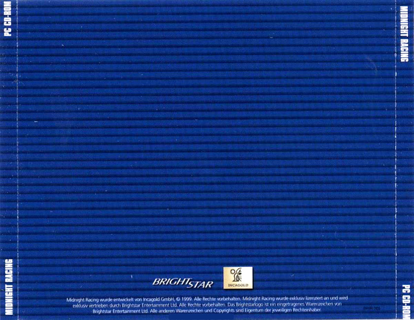 Midnight Racing - zadn CD obal