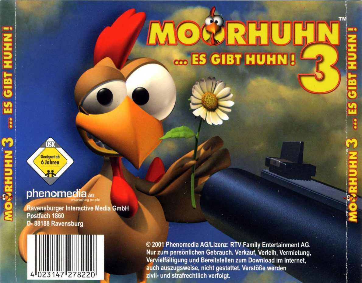 Moorhuhn 3 - Es gibt Huhn! - zadn CD obal