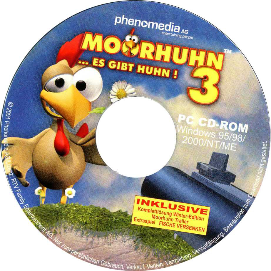 Moorhuhn 3 - Es gibt Huhn! - CD obal