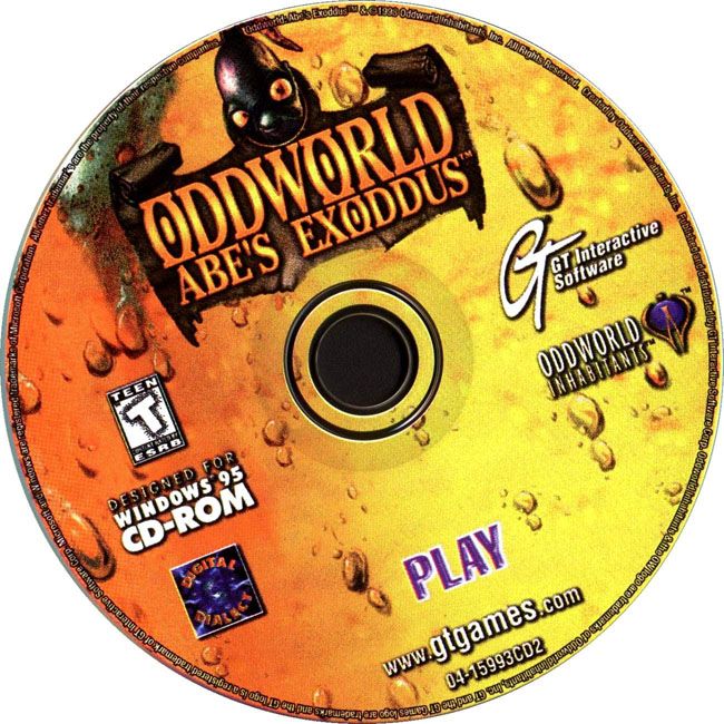 Oddworld: Abe's Exoddus - CD obal 3