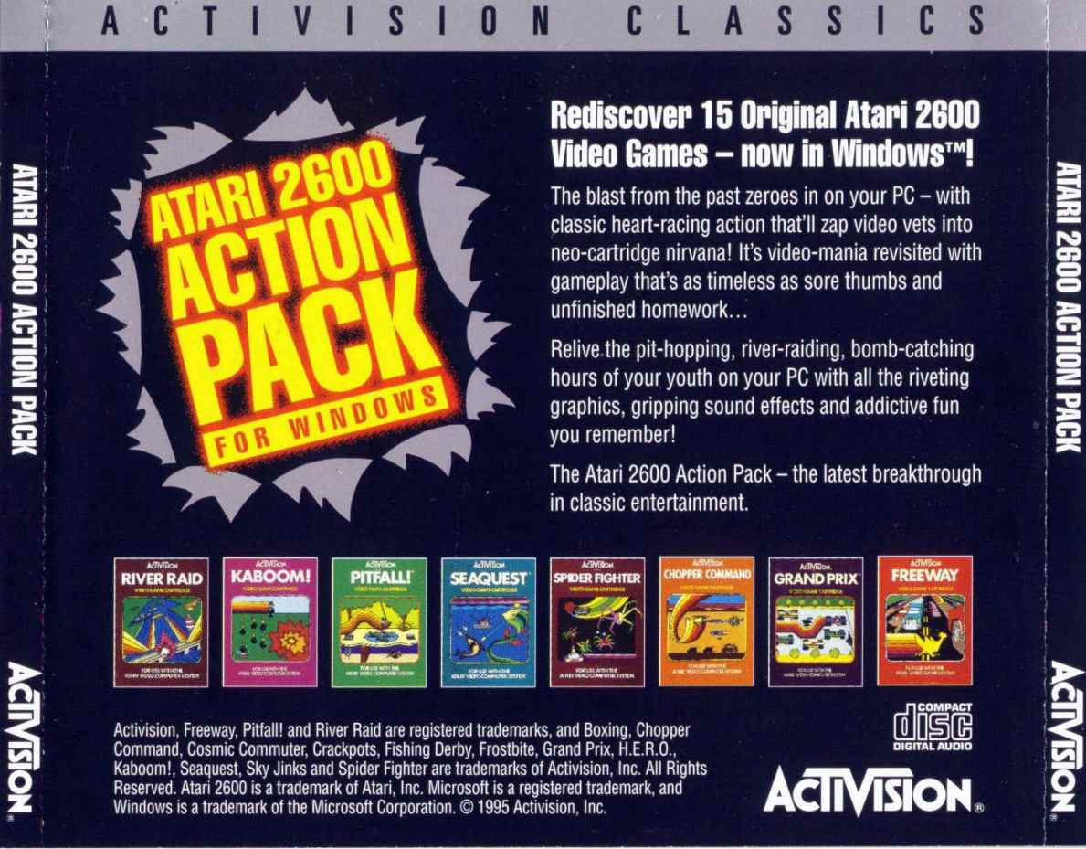 Atari 2600: Action Pack - zadn CD obal