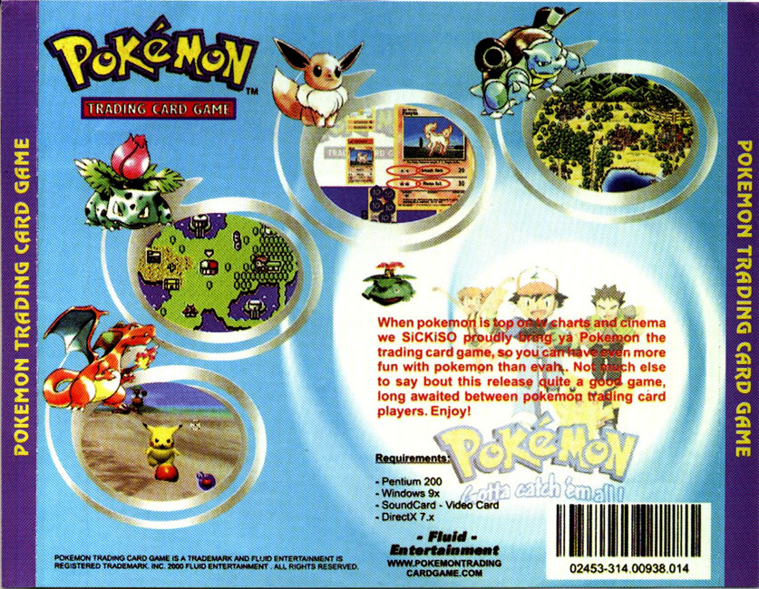 Pokemon 2: Trading Card Game - zadn CD obal