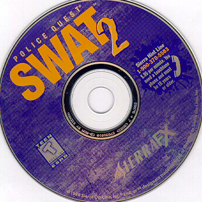 Police Quest: SWAT 2 - CD obal