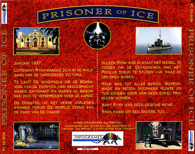 Prisoner of Ice - zadn CD obal
