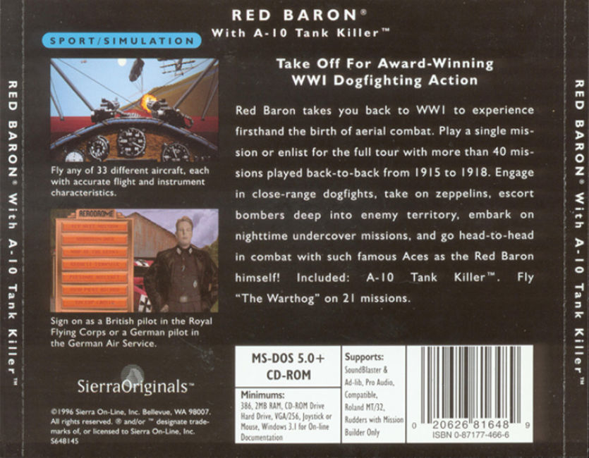 Red Baron - zadn CD obal
