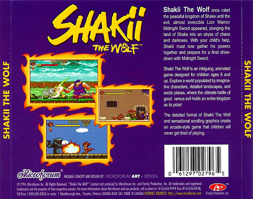 Shakii The Wolf - zadn CD obal