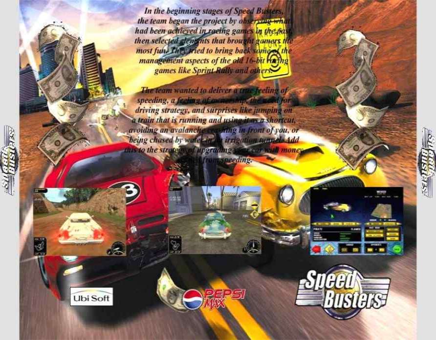 Speed Busters - zadn CD obal