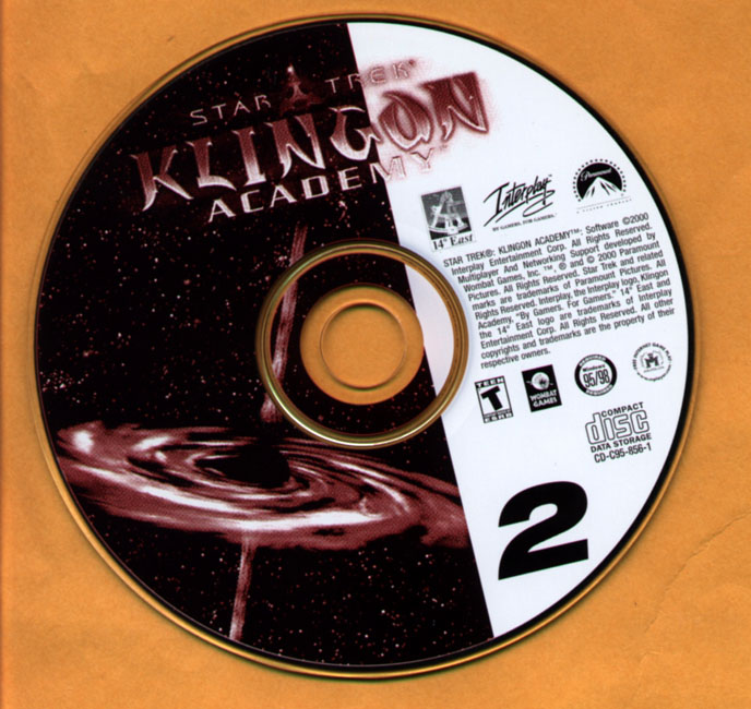 Star Trek: Klingon Academy - CD obal 2