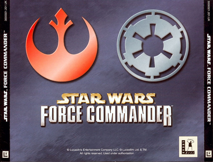 Star Wars: Force Commander - zadn CD obal 2