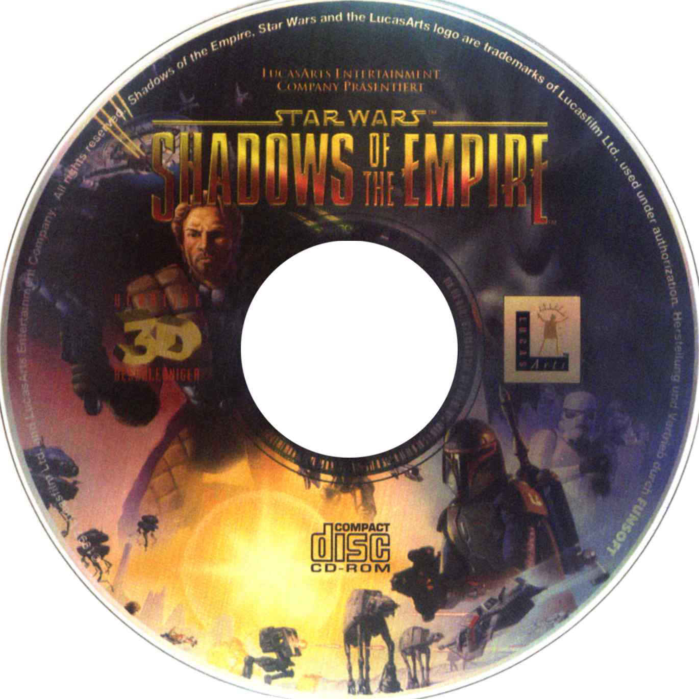 Star Wars: Shadows of the Empire - CD obal