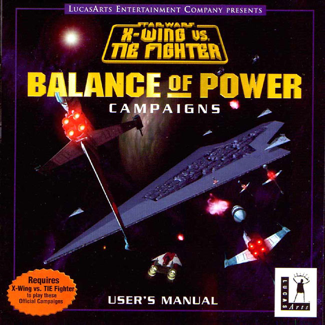 Star Wars: X-Wing vs. Tie Fighter: Balance of Power - Campaigns - predn CD obal