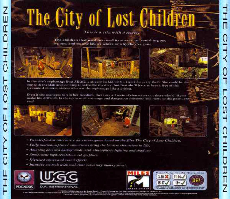 The City of Lost Children - zadn CD obal