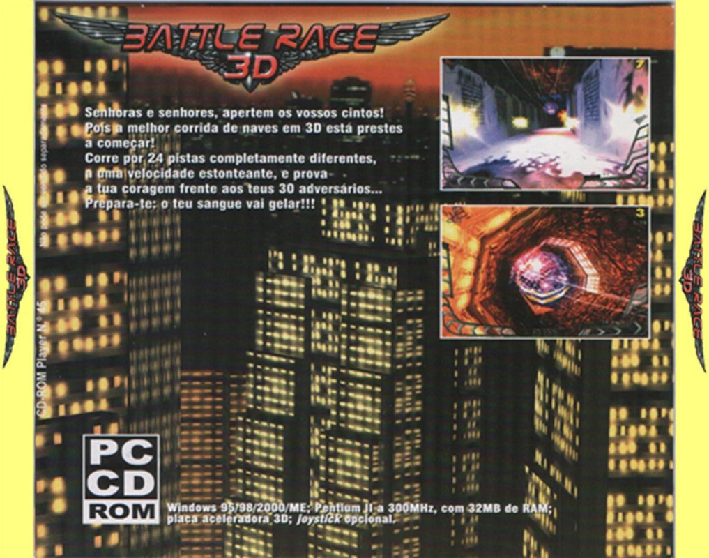 Battle Race 3D - zadn CD obal