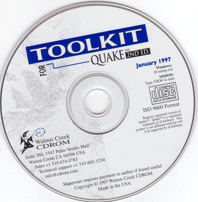Toolkit for Quake: 2nd Edition - CD obal