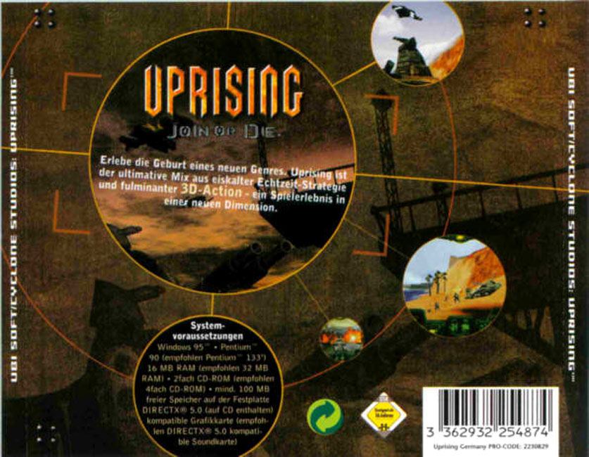 Uprising: Join or Die - zadn CD obal 2