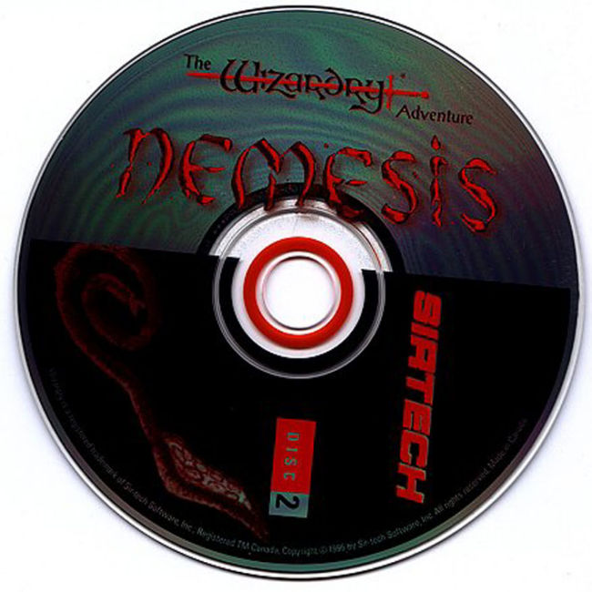Nemesis: The Wizardry Adventure - CD obal 2