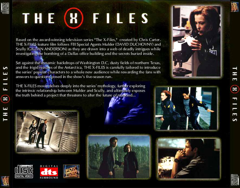 The X-Files Game - zadn CD obal