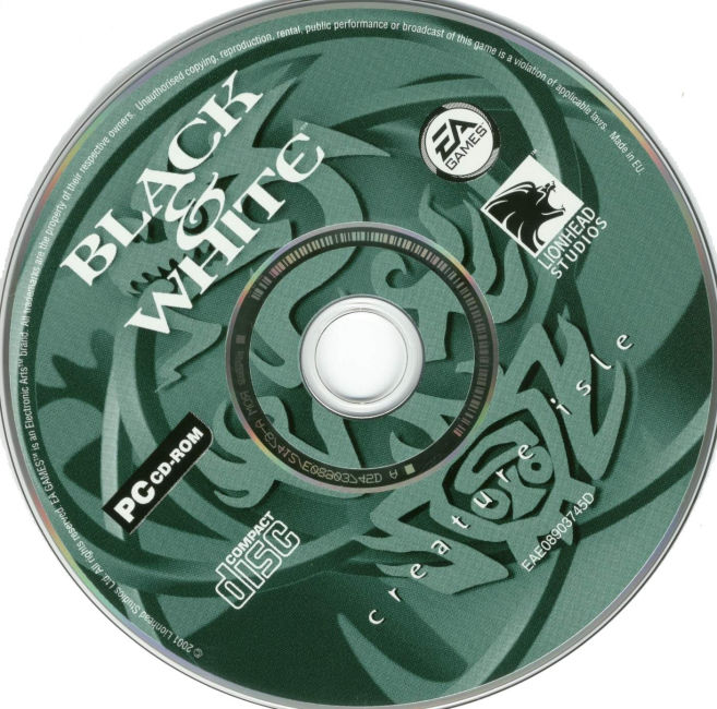 Black & White: Creature Isle - CD obal