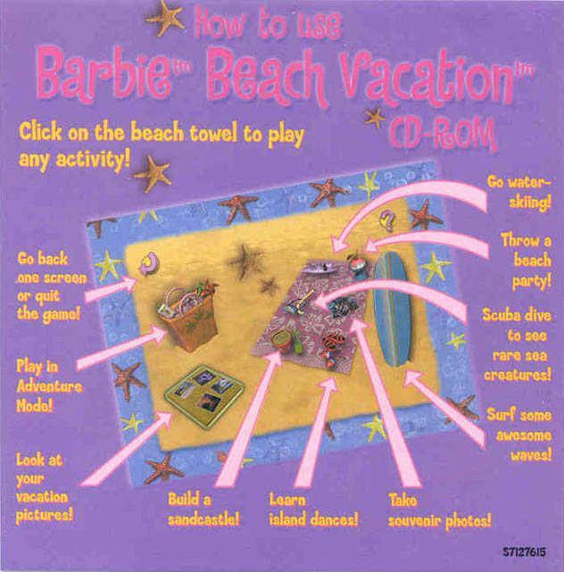 Barbie Beach Vacation - predn vntorn CD obal