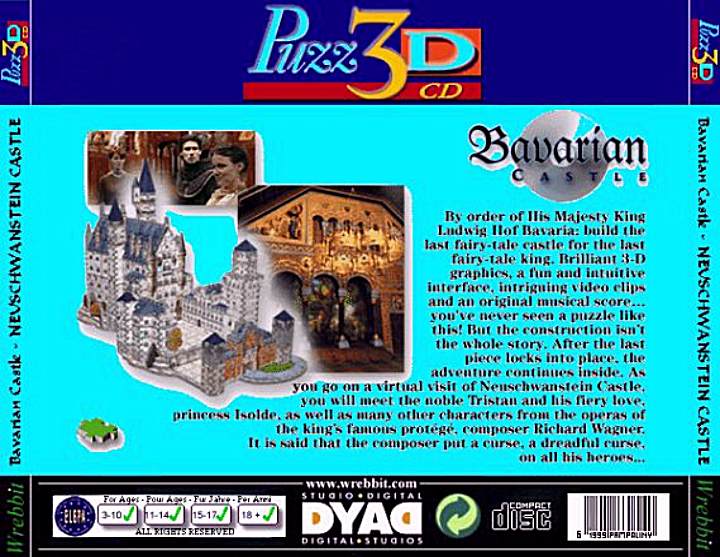 Puzz 3D: Neuschwanstein Castle - zadn CD obal