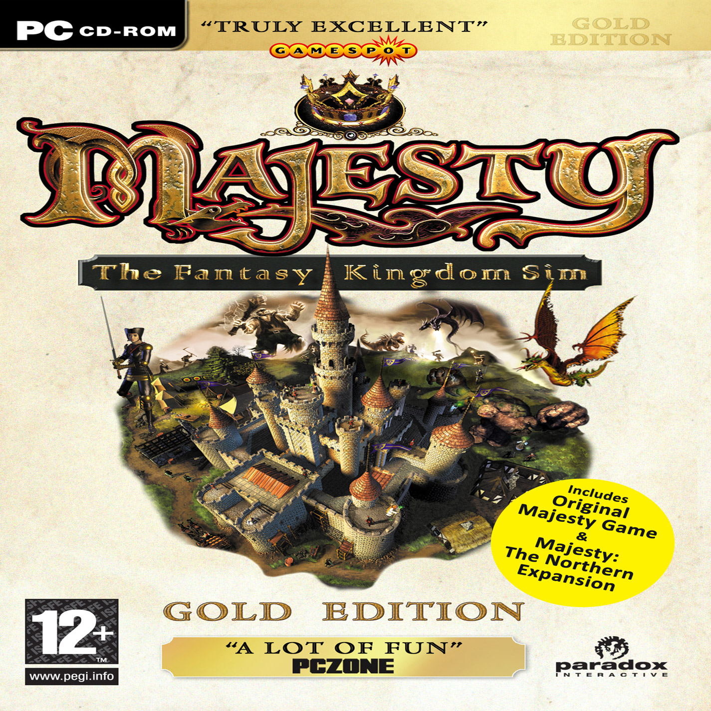 Majesty: The Fantasy Kingdom Sim - Gold Edition - predn CD obal 2