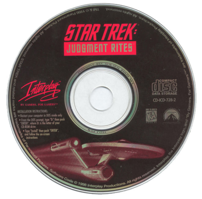 Star Trek: Judgement Rites - CD obal