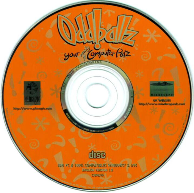 Oddballz: Your Wacky Computer Petz - CD obal